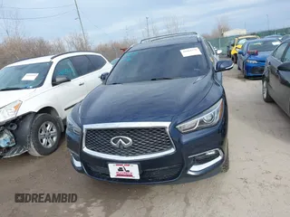 2017 Infiniti QX60 with VIN 5N1DL0MM2HC554832, listed as a IAAI auction lot 41664376 with 109,556 mi miles and . Bid and sale history available at DreamBid. Image 12.