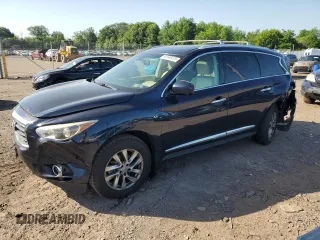 2015 Infiniti QX60 with VIN 5N1AL0MM4FC548305, listed as a Copart auction lot 61548415 with 134,636 mi miles and Salvage title. Bid and sale history available at DreamBid. Image 1.