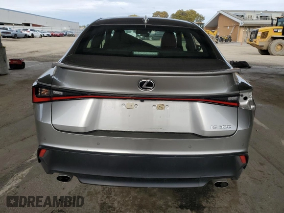 2021 Lexus IS with VIN JTHCA1D21M5115872, listed as a Copart auction lot 49618245 with 33,417 mi miles and Salvage Title. Bid and sale history available at carsss.com. Image 6.