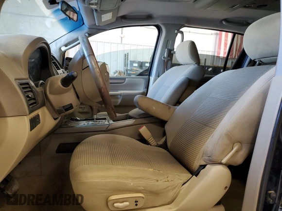 2010 Nissan Armada Titanium z VIN 5N1BA0ND1AN605968, wystawiony jako Copart lot #46100125 z przebiegiem Nie podano mil oraz Czysty tytuł • Clean title. Historia ofert i sprzedaży dostępna na DreamBid. Obrazek 7.
