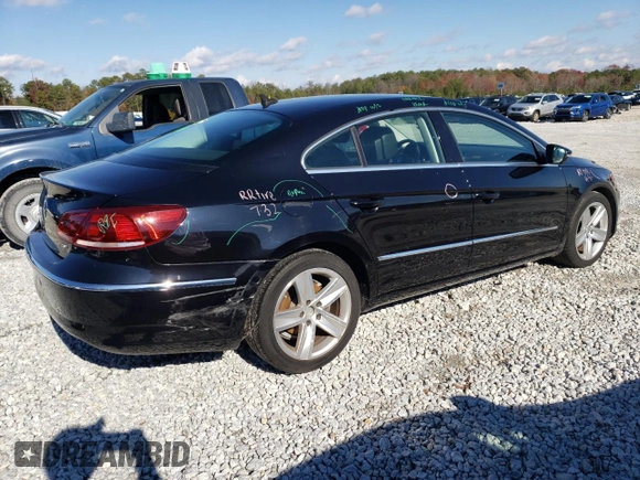 2014 Volkswagen CC R-Line with VIN WVWBP7AN2EE504552, listed as a Copart auction lot 83498894 with 254,869 mi miles and Salvage Title. Bid and sale history available at carsss.com. Image 3.