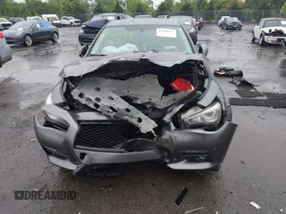2015 Infiniti Q50 Premium with VIN JN1BV7APXFM358127, listed as a IAAI auction lot 42364173 with 97,512 mi miles and . Bid and sale history available at DreamBid. Image 12.