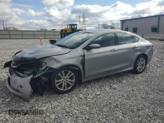 2015 Chrysler 200 Limited with VIN 1C3CCCAB3FN576610, listed as a Copart auction lot 80005224 with 156,369 mi miles and Salvage Title. Bid and sale history available at carsss.com. Image 1.