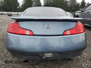 2005 Infiniti G35 Coupe with VIN JNKCV54E15M408815, listed as a Copart auction lot 85600214 with 102,144 mi miles and Clean Title. Bid and sale history available at carsss.com. Image 6.