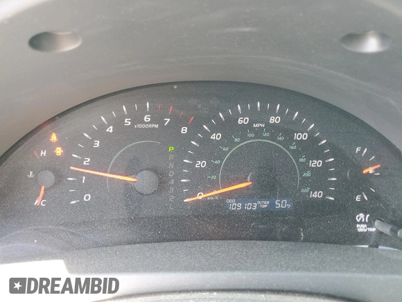 2007 Toyota Camry CE with VIN 4T1BE46K57U190368, listed as a Copart auction lot 51163725 with 109,103 mi miles and Salvage Title. Bid and sale history available at carsss.com. Image 9.