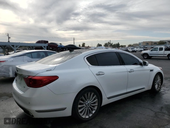 2015 Kia K900 Luxury with VIN KNALW4D42F6017515, listed as a Copart auction lot 47573535 with 143,255 mi miles and Clean title. Bid and sale history available at DreamBid. Image 3.