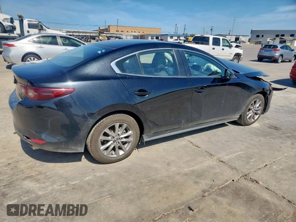 2021 Mazda 3 S with VIN JM1BPAAL1M1303601, listed as a Copart auction lot 63101125 with 82,041 mi miles and Salvage title. Bid and sale history available at DreamBid. Image 3.