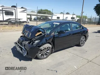2015 Honda Civic EX z VIN 19XFB2F80FE206044, wystawiony jako Copart lot #58584325 z przebiegiem Nie podano mil oraz Szkoda całkowita • Salvage title. Historia ofert i sprzedaży dostępna na DreamBid. Obrazek 1.