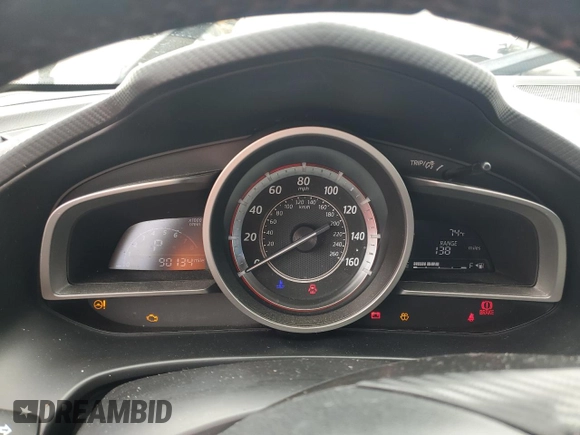 2016 Mazda 3 i Touring with VIN 3MZBM1L72GM320422, listed as a Copart auction lot 61272715 with 90,134 mi miles and Salvage title. Bid and sale history available at DreamBid. Image 9.
