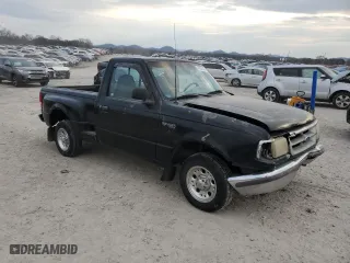 1996 Ford Ranger XL with VIN 1FTCR10AXTPA42589, listed as a Copart auction lot 44038635 with 332,201 mi miles and Salvage Title. Bid and sale history available at carsss.com. Image 4.