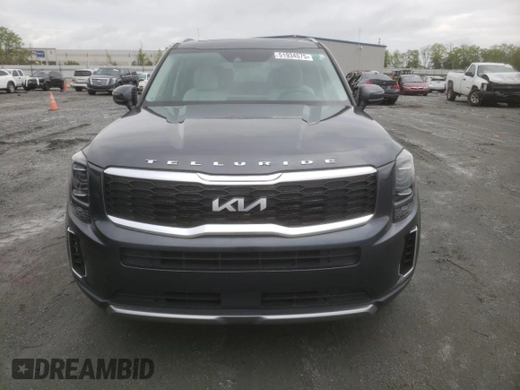2022 Kia Telluride S with VIN 5XYP6DHC6NG240156, listed as a Copart auction lot 51934575 with 45,940 mi miles and Salvage Title. Bid and sale history available at DreamBid. Image 5.