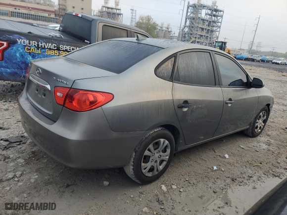 2010 Hyundai Elantra SE with VIN KMHDU4AD6AU061776, listed as a Copart auction lot 49993265 with 167,453 mi miles and Salvage Title. Bid and sale history available at carsss.com. Image 3.