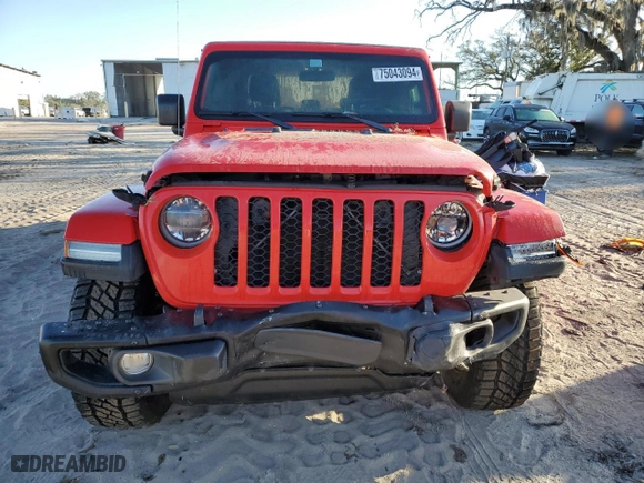2021 Jeep Gladiator Willys with VIN 1C6HJTAG5ML565210, listed as a Copart auction lot 75043094 with 22,230 mi miles and Salvage Title. Bid and sale history available at carsss.com. Image 5.