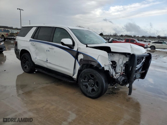 2023 Chevrolet Tahoe Commercial with VIN 1GNSCLED8PR413519, listed as a Copart auction lot 47790205 with 25,544 mi miles and Salvage Title. Bid and sale history available at carsss.com. Image 4.
