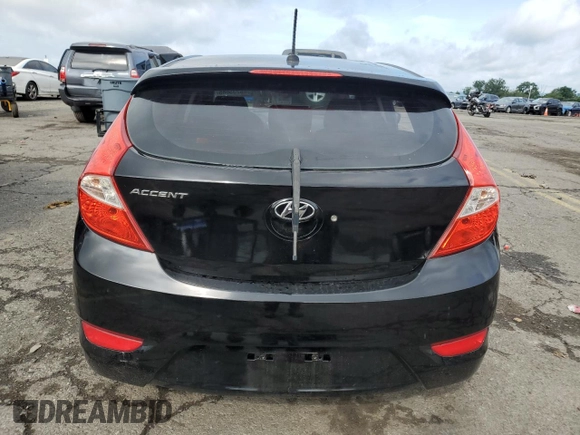 2012 Hyundai Accent SE with VIN KMHCU5AE1CU019559, listed as a Copart auction lot 65235685 with 119,556 mi miles and Salvage title. Bid and sale history available at DreamBid. Image 6.