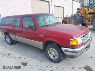 1997 Ford Ranger XL with VIN 1FTCR14U6VTA62921, listed as a IAAI auction lot 41349151 with 166,438 mi miles. Bid and sale history available at carsss.com. Image 1.