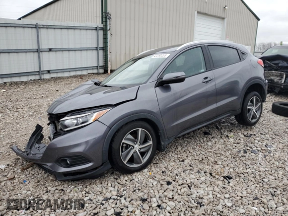 2021 Honda HR-V EX with VIN 3CZRU6H51MM734643, listed as a Copart auction lot 43335265 with 42,137 mi miles and Salvage Title. Bid and sale history available at carsss.com. Image 1.