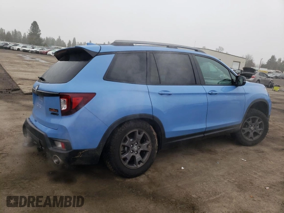 2024 Honda Passport TrailSport z VIN 5FNYF8H65RB013169, wystawiony jako Copart lot #87853385 z przebiegiem 2 841 mil mil oraz Szkoda całkowita • Salvage title. Historia ofert i sprzedaży dostępna na DreamBid. Obrazek 3.