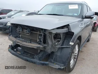 2015 Infiniti QX80 with VIN JN8AZ2NF1F9571315, listed as a IAAI auction lot 41522434 with 166,947 mi miles. Bid and sale history available at carsss.com. Image 6.