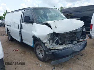 2017 Chevrolet Express Cargo with VIN 1GCZGHFG1H1340415, listed as a IAAI auction lot 41475585 with Not provided miles and . Bid and sale history available at DreamBid. Image 1.