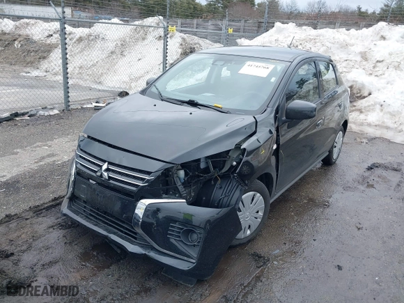 2021 Mitsubishi Mirage ES with VIN ML32AUHJ5MH012164, listed as a IAAI auction lot 41745768 with 36775 miles. Bid and sale history available at carsss.com. Image 17.