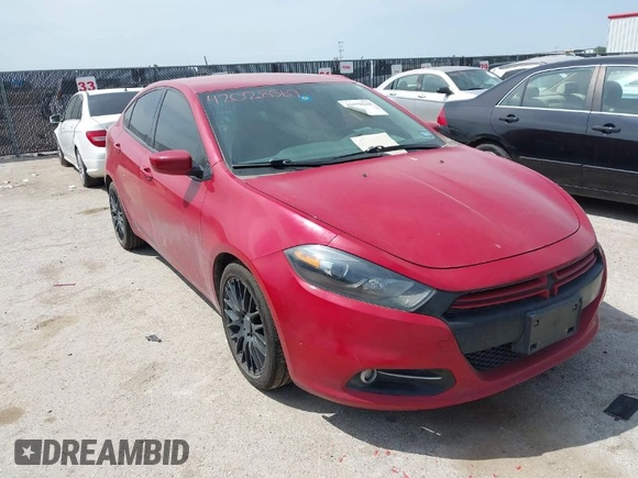 2013 Dodge Dart SXT with VIN 1C3CDFBH3DD641007, listed as a IAAI auction lot 42028569 with 118,700 mi miles. Bid and sale history available at carsss.com. Image 1.