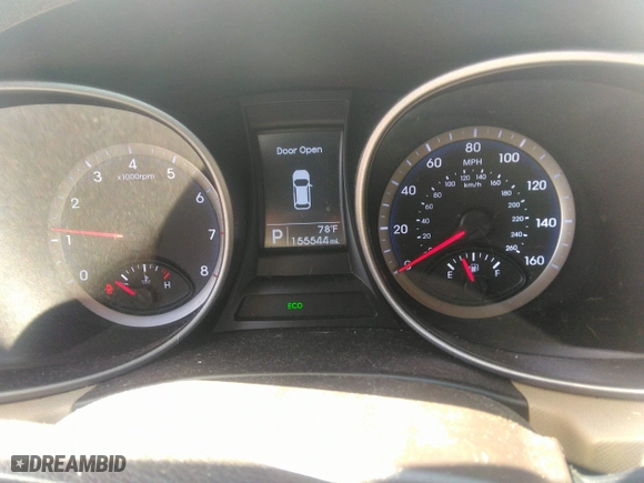 2016 Hyundai Santa Fe SE with VIN KM8SM4HF9GU162284, listed as a IAAI auction lot 42061934 with 155,544 mi miles. Bid and sale history available at carsss.com. Image 7.