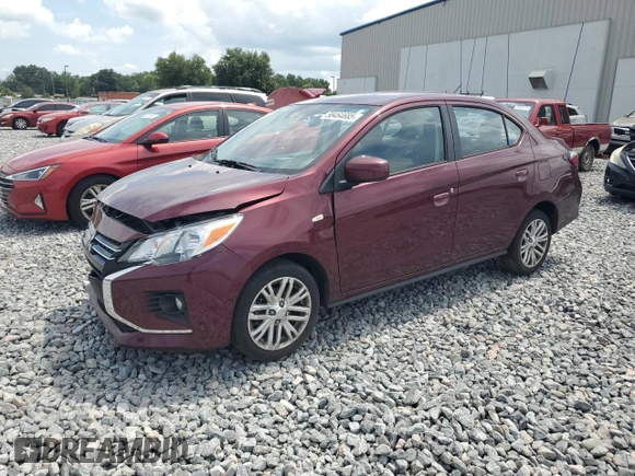 2023 Mitsubishi Mirage ES with VIN ML32FUFJ2PHF04274, listed as a Copart auction lot 58464685 with 23,627 mi miles and Salvage title. Bid and sale history available at DreamBid. Image 1.