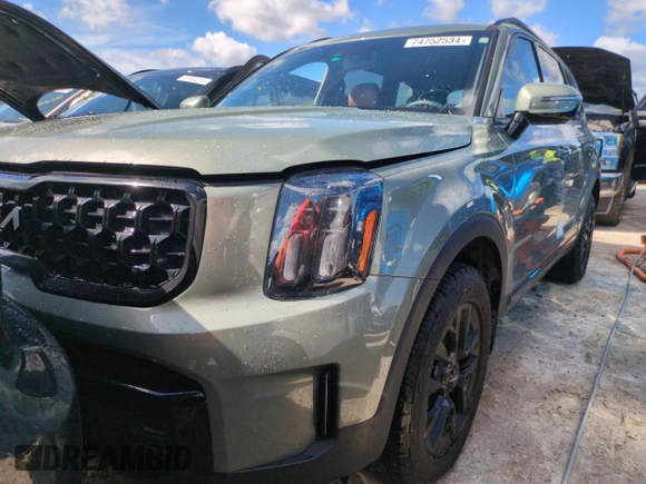 2024 Kia Telluride SX X-Pro z VIN 5XYP5DGC0RG468678, wystawiony jako Copart lot #74752534 z przebiegiem 14 761 mil mil oraz Nie do naprawy • Non repairable. Historia ofert i sprzedaży dostępna na DreamBid. Obrazek 1.