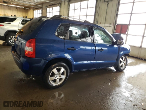2007 Hyundai Tucson GLS with VIN KM8JM12B57U506533, listed as a Copart auction lot 48228404 with 0 mi miles and Salvage Title. Bid and sale history available at carsss.com. Image 3.