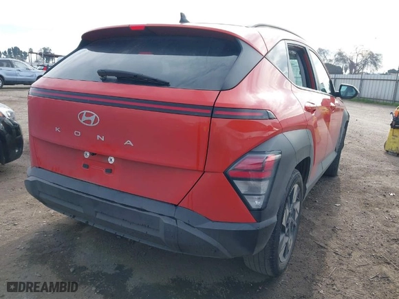 2024 Hyundai Kona SEL with VIN KM8HB3AB3RU102845, listed as a IAAI auction lot 41642543 with 43,951 mi miles. Bid and sale history available at carsss.com. Image 4.