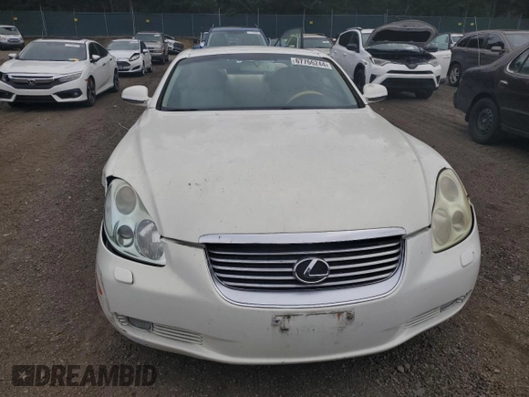 2002 Lexus SC with VIN JTHFN48Y020018514, listed as a Copart auction lot 67766244 with 86,776 mi miles and Salvage Title. Bid and sale history available at carsss.com. Image 5.