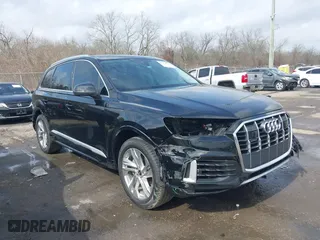 2023 Audi Q7 Premium Plus with VIN WA1LXBF74PD000475, listed as a IAAI auction lot 41559628 with 26,452 mi miles. Bid and sale history available at carsss.com. Image 1.