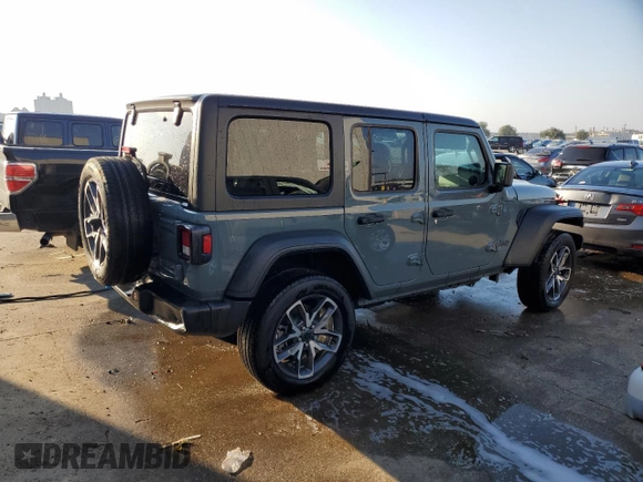 2024 Jeep Wrangler Sport S z VIN 1C4RJXN67RW324020, wystawiony jako Copart lot #74993914 z przebiegiem 2 169 mil mil oraz Szkoda całkowita • Salvage title. Historia ofert i sprzedaży dostępna na DreamBid. Obrazek 3.