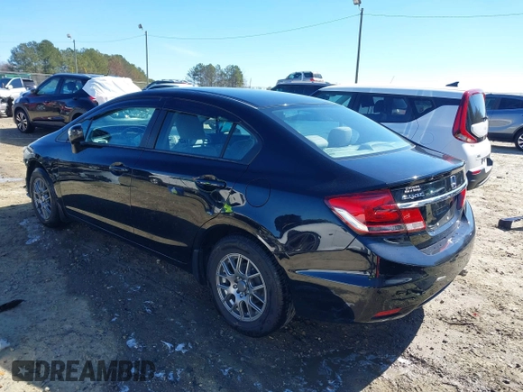 2015 Honda Civic Sedan LX with VIN 19XFB2E57FE005765, listed as a IAAI auction lot 41642913 with 187,909 mi miles. Bid and sale history available at carsss.com. Image 3.