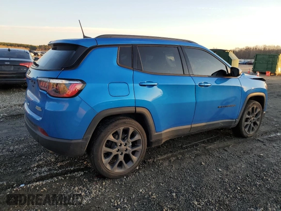 2021 Jeep Compass 80th Anniversary z VIN 3C4NJCEB9MT552992, wystawiony jako Copart lot #88515185 z przebiegiem 65 797 mil mil oraz Szkoda całkowita • Salvage title. Historia ofert i sprzedaży dostępna na DreamBid. Obrazek 3.