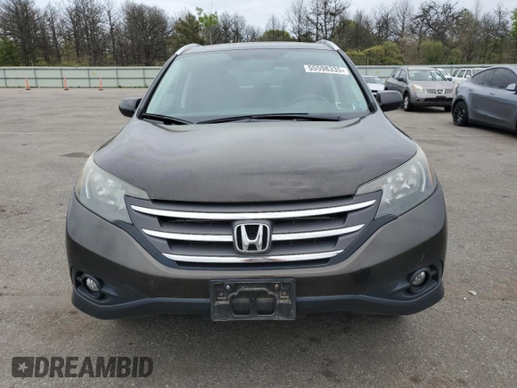 2013 Honda CR-V EX-L z VIN 5J6RM4H77DL024038, wystawiony jako Copart lot #55598335 z przebiegiem 99 753 mil mil oraz Szkody całkowita. Historia ofert i sprzedaży dostępna na DreamBid. Obrazek 5.