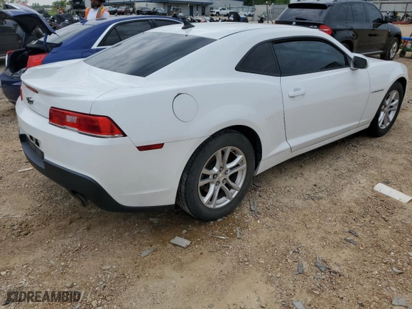 2015 Chevrolet Camaro LS with VIN 2G1FB1E39F9107620, listed as a Copart auction lot 62277813 with 92222 miles and Salvage Title. Bid and sale history available at carsss.com. Image 3.