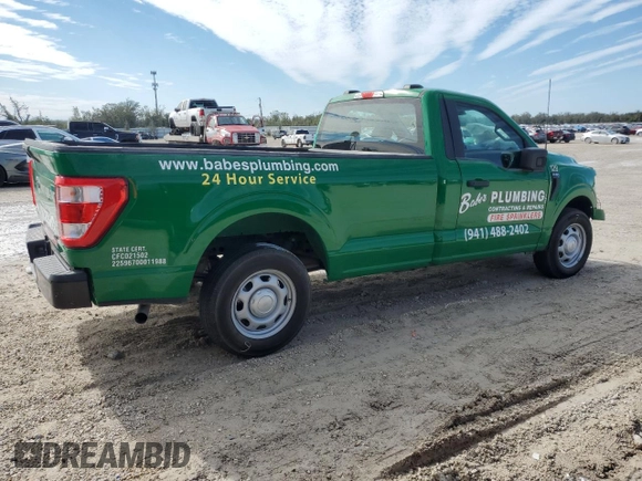 2022 Ford F-150 XL with VIN 1FTMF1CB3NKE30863, listed as a Copart auction lot 41484705 with 26,956 mi miles and Salvage Title. Bid and sale history available at carsss.com. Image 3.