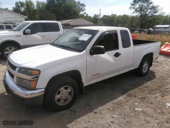 2005 Chevrolet Colorado LS ZQ8 with VIN 1GCCS196358101756, listed as a IAAI auction lot 42091230 with 91,324 mi miles. Bid and sale history available at carsss.com. Image 2.