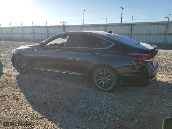 2018 Genesis G80 3.3T Sport with VIN KMHGN4JB9JU271815, listed as a Copart auction lot 46999165 with 96,628 mi miles and Clean Title. Bid and sale history available at carsss.com. Image 2.