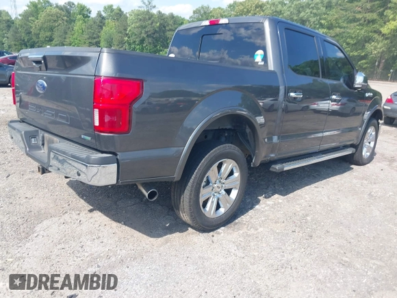 2019 Ford F-150 XL with VIN 1FTEW1C47KKF08272, listed as a IAAI auction lot 42243288 with 225,490 mi miles and . Bid and sale history available at DreamBid. Image 4.