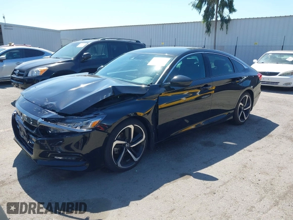 2018 Honda Accord Sedan Sport 1.5T with VIN 1HGCV1F39JA173342, listed as a IAAI auction lot 41857705 with 106,698 mi miles. Bid and sale history available at carsss.com. Image 17.
