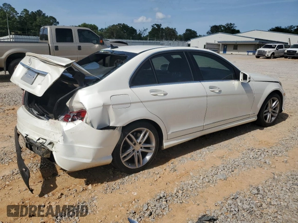 2014 Mercedes-Benz C 250 Sport with VIN WDDGF4HB5EG193499, listed as a Copart auction lot 56962835 with 182,547 mi miles and Salvage title. Bid and sale history available at DreamBid. Image 3.