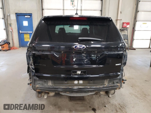 2015 Ford Utility Police Interceptor with VIN 1FM5K8ARXFGC67878, listed as a Copart auction lot 72578004 with 0 mi miles and Salvage Title. Bid and sale history available at carsss.com. Image 6.