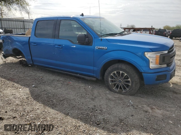 2020 Ford F-150 XL with VIN 1FTEW1CP8LKE86374, listed as a Copart auction lot 43607505 with 163,898 mi miles and Salvage Title. Bid and sale history available at carsss.com. Image 4.