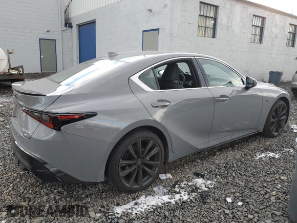 2024 Lexus IS with VIN JTHBZ1E22R5034602, listed as a Copart auction lot 88689965 with 0 mi miles and Salvage Title. Bid and sale history available at carsss.com. Image 3.