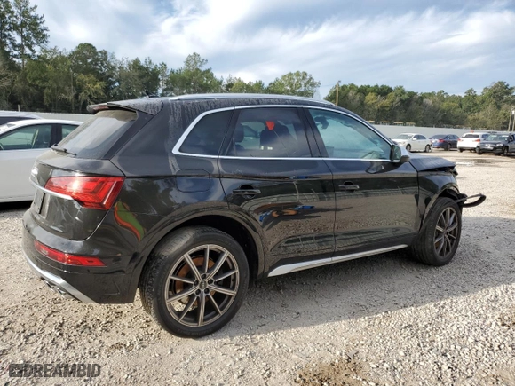 2022 Audi SQ5 Premium Plus with VIN WA1B4AFY3N2039171, listed as a Copart auction lot 72807104 with 25,223 mi miles and Salvage Title. Bid and sale history available at carsss.com. Image 3.