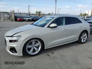 2020 Audi Q8 Prestige with VIN WA1CVAF1XLD010322, listed as a Copart auction lot 57352655 with 37,299 mi miles and Salvage title. Bid and sale history available at DreamBid. Image 1.