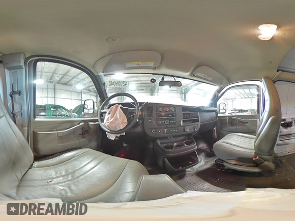 2018 Chevrolet Express Cargo Van with VIN 1GCWGAFP5J1242813, listed as a Copart auction lot 42059045 with 98,879 mi miles and Salvage Title. Bid and sale history available at carsss.com. Image 16.